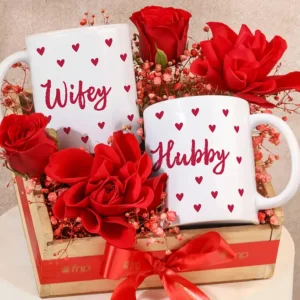 Romantic Rose N Couple Mug Duo